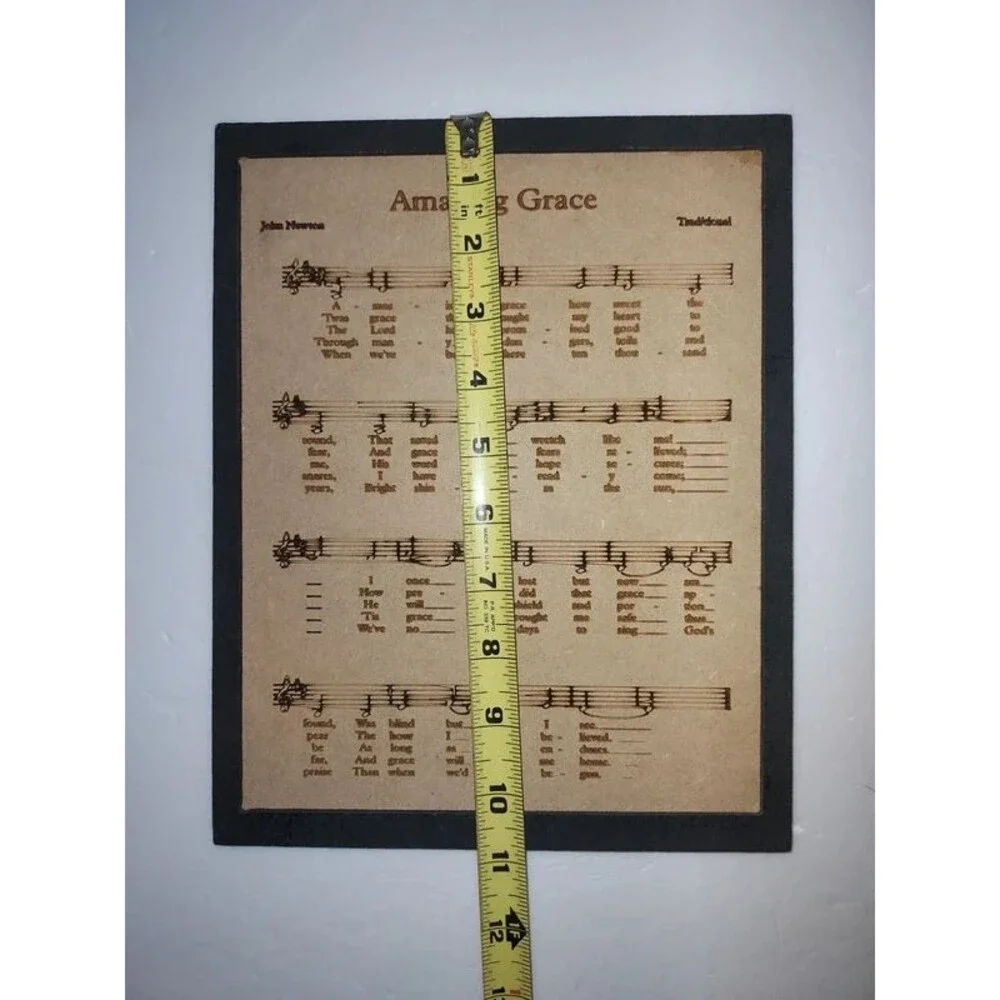 Amazing Grace sheet music vintage style picture - NEW